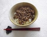 激辛ひき肉丼作り方5写真