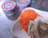 こうや豆腐入りツナそぼろ作り方1写真