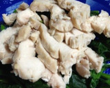蒸し鶏とほうれん草作り方3写真