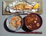 炊飯器de鮭のホイル焼き♪炊き込みご飯も作り方9写真