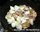 ■鶏肉と玉ねぎのオイスター黒酢炒め■作り方3写真
