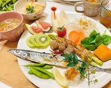 秋刀魚メインで秋のワンプレートご飯作り方1写真