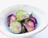 白梅酢で爽やかな【茄子と胡瓜の梅酢漬け】作り方2写真