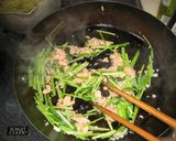 ツナと壬生菜(みぶな)のスープパスタ作り方2写真