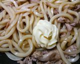 こってり旨い♪甘辛マヨで焼きうどん作り方4写真