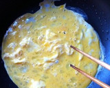 簡単！ウィンナーとほうれん草の卵炒め作り方4写真