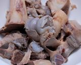 豚骨で骨汁・トンコツ出汁・ツナ風豚肉作り方13写真