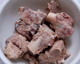 豚骨で骨汁・トンコツ出汁・ツナ風豚肉作り方11写真