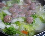 体が温まる　白菜たっぷり肉団子スープ作り方6写真