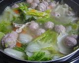 体が温まる　白菜たっぷり肉団子スープ作り方7写真