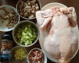 男子飯！ もち米たっぷりクリスマスチキン作り方1写真