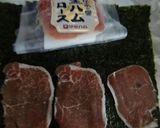 お正月の生ハムとベビーチーズで、太巻き♬作り方2写真