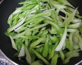 セロリ炒め(青菜炒め青梗菜＊小松菜)作り方4写真
