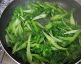 セロリ炒め(青菜炒め青梗菜＊小松菜)作り方9写真