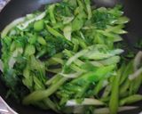 セロリ炒め(青菜炒め青梗菜＊小松菜)作り方12写真