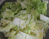 キャベツと鶏肉の塩麹煮作り方1写真