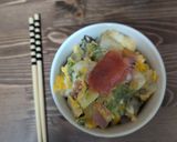 ベーコン & 白菜の卵とじ小丼ぶり作り方4写真