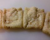 簡単おつまみ 油揚げのネギ味噌焼き♪作り方4写真
