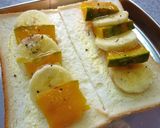 南瓜×バナナのspicyチーマヨトースト作り方4写真