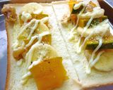 南瓜×バナナのspicyチーマヨトースト作り方5写真