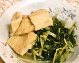 京風✿小松菜と油揚げの煮びたし作り方5写真