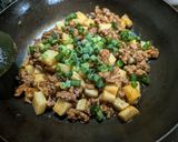 山椒でピリっ！長芋のシャキシャキそぼろ丼作り方4写真