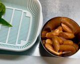 ナスとピーマンとチョリソーの塩昆布炒め作り方1写真
