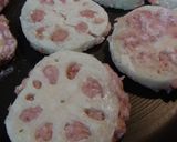 レンコンの鶏肉詰め　タマネギ柚子ソース作り方7写真