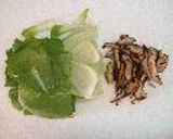 青梗菜と干ししいたけのミルクスープ○作り方1写真