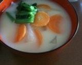 関西風☆白味噌仕立のお雑煮☆作り方6写真