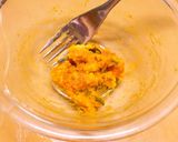 お弁当に茶きん絞り③黒蜜かぼちゃ作り方3写真