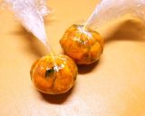 お弁当に茶きん絞り③黒蜜かぼちゃ作り方4写真