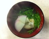 おひとり様のお雑煮。昆布と白だしで健康。作り方3写真
