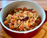 夏のごちそう♡トマトと豆とひき肉の煮込作り方10写真