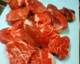 牛すね肉ごろごろの和風煮込み作り方1写真