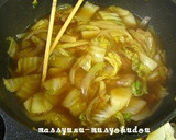 ■旨い！豚ばら肉と白菜の中華風ピリ辛煮■作り方4写真
