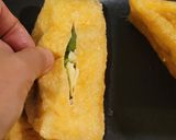 三角揚げの大葉チーズサンド作り方3写真