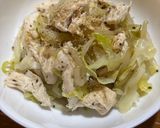 ささみ（豚コマでも）とキャベツの蒸し焼き作り方6写真