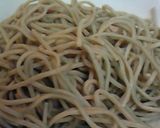 余ったゆで蕎麦で、揚げ蕎麦作り方1写真