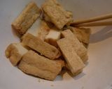 厚揚げとパプリカのゴマ味噌和え♪作り方1写真