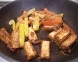 厚揚げとパプリカのゴマ味噌和え♪作り方3写真