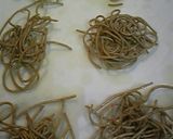 余ったゆで蕎麦で、揚げ蕎麦作り方5写真