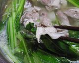 壬生菜(みぶな)で 品の好い 常夜鍋作り方4写真