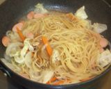 キャベツ玉ねぎ和風パスタ作り方5写真