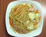 キャベツ玉ねぎ和風パスタ作り方6写真