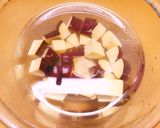 お弁当に茶きん絞り①メープルポテト作り方1写真