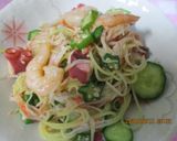 かにかま からしパスタサラダ😋作り方5写真