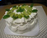 キウイのデコレーションケーキ作り方2写真