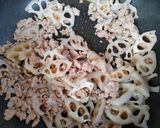 簡単！れんこん豚挽き肉ちくわきんぴら作り置き節約作り方7写真