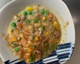 レンジクリームハヤシ味オムライス弁当作り方6写真